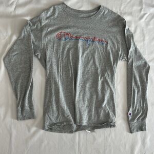Champion Kids Heather Gray Long Sleeve Tee